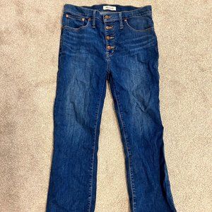 Madewell Dark Wash Jeans | Cali Demi Boot | Size 30